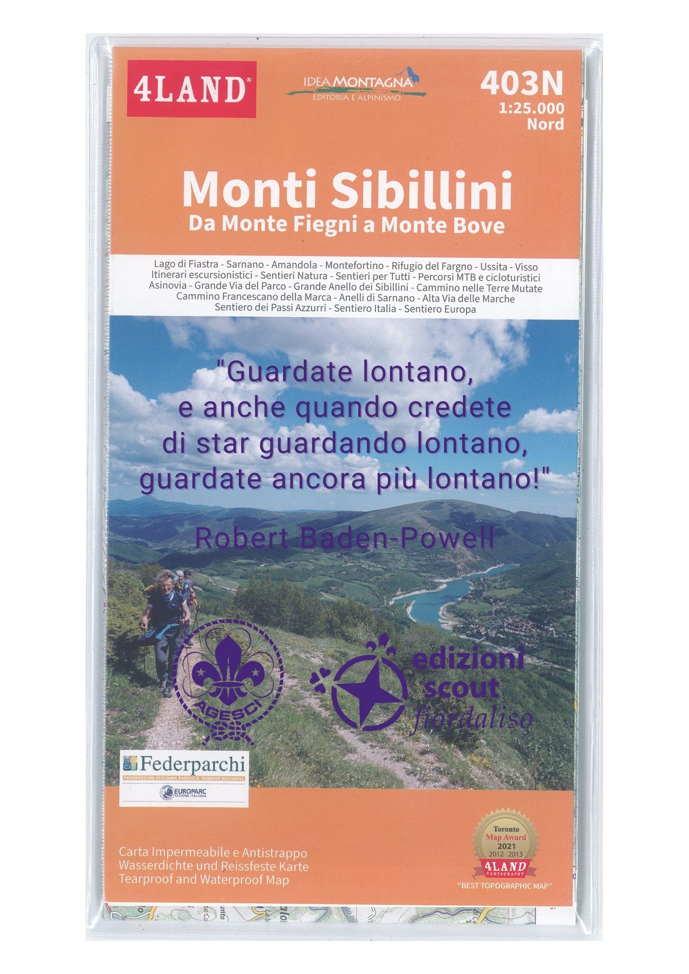 403 - Monti Sibillini (cofanetto 2 carte nord-sud)